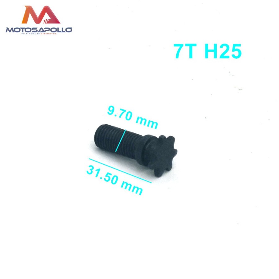 Piñon salida H25 7T  minicross - 2