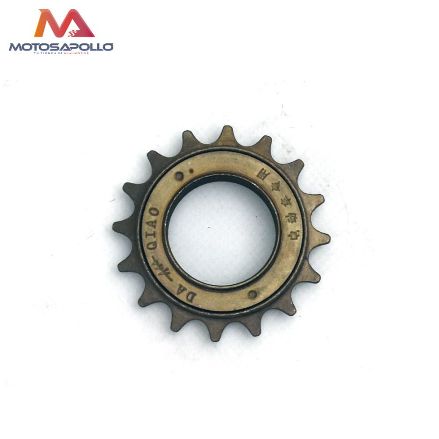 Piñon libre 16T kart pedal-Motosapollo.com
