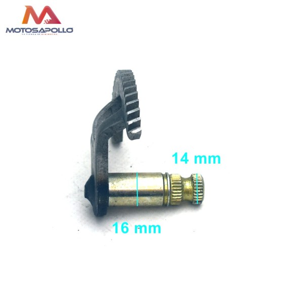 Eje pedal arranque 21T 14mm cross - Motosapollo.com 2