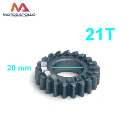 Piñon arranque 21T 20mm pit bike - Motosapollo.com