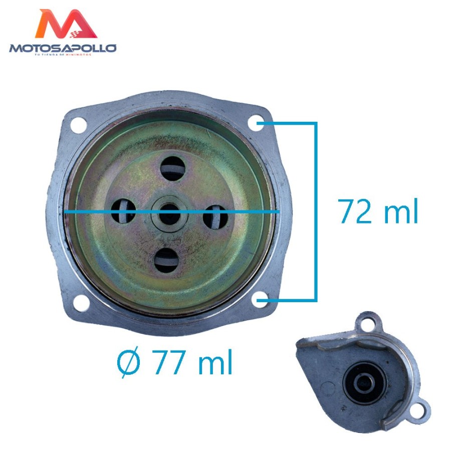 Campana minimoto 7D 25H con cubre-piñon - Motosapollo.com