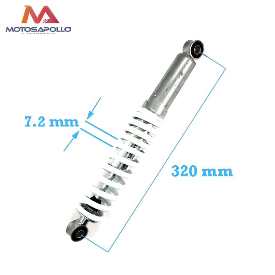 Amortiguador 320mm quad muelle 7,2mm - Motosapollo.com
