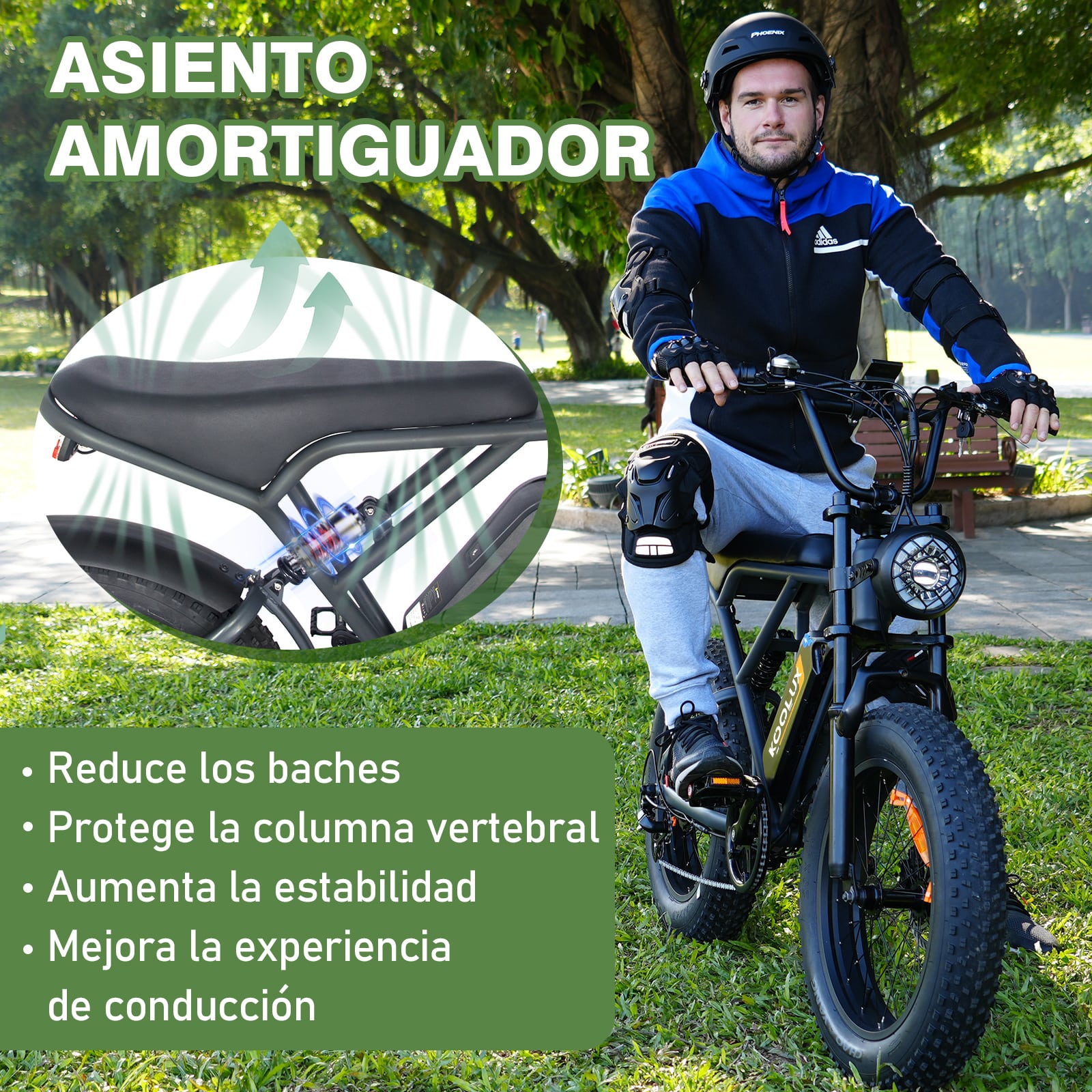 asiento Bicicleta Eléctrica Koolux BK29 250W 48V/15Ah 20