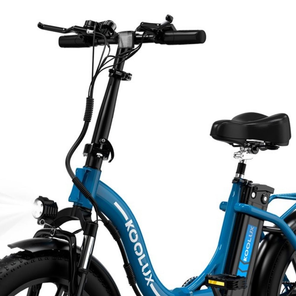 bici en azul colores Bicicleta eléctrica plegable Koolux BK6S 250W 48V 15.6AH
