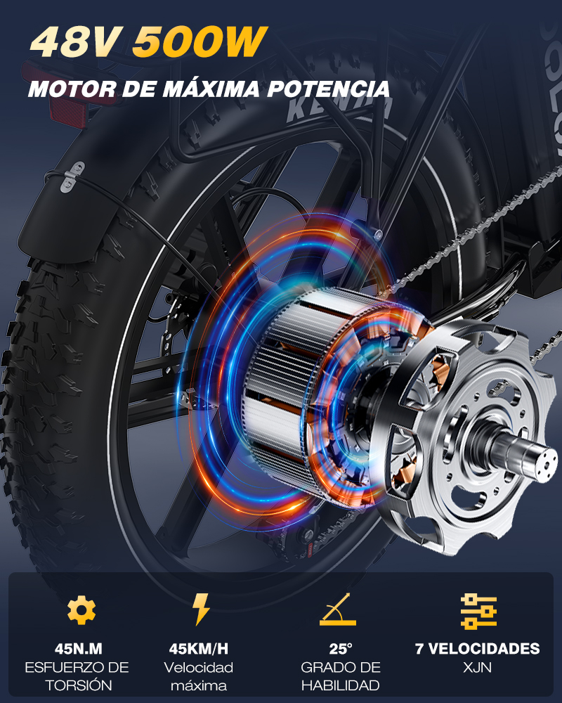 motor de Bicicleta Eléctrica Koolux X11 250w Dos baterías 48v