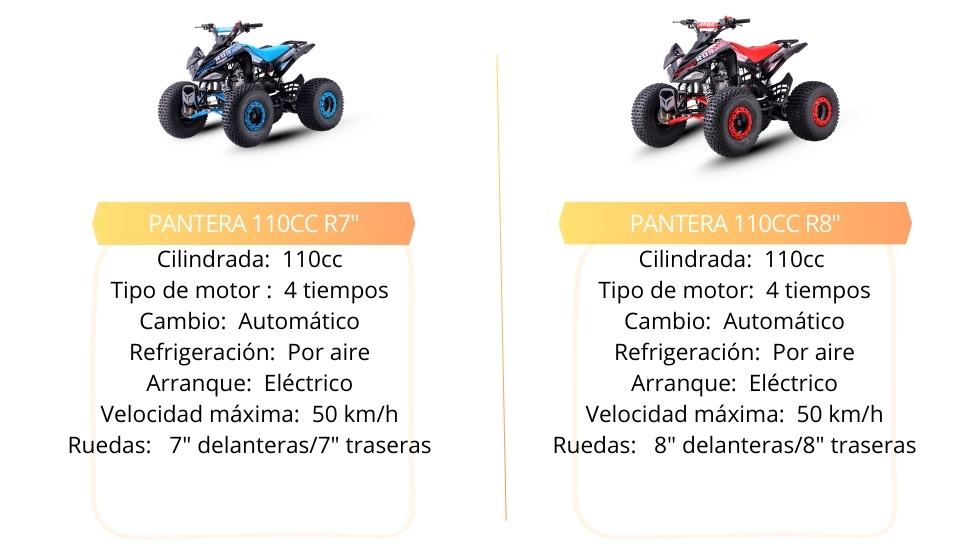 Quad 110cc Automático Roan Pantera R7 - motosapollo.com
