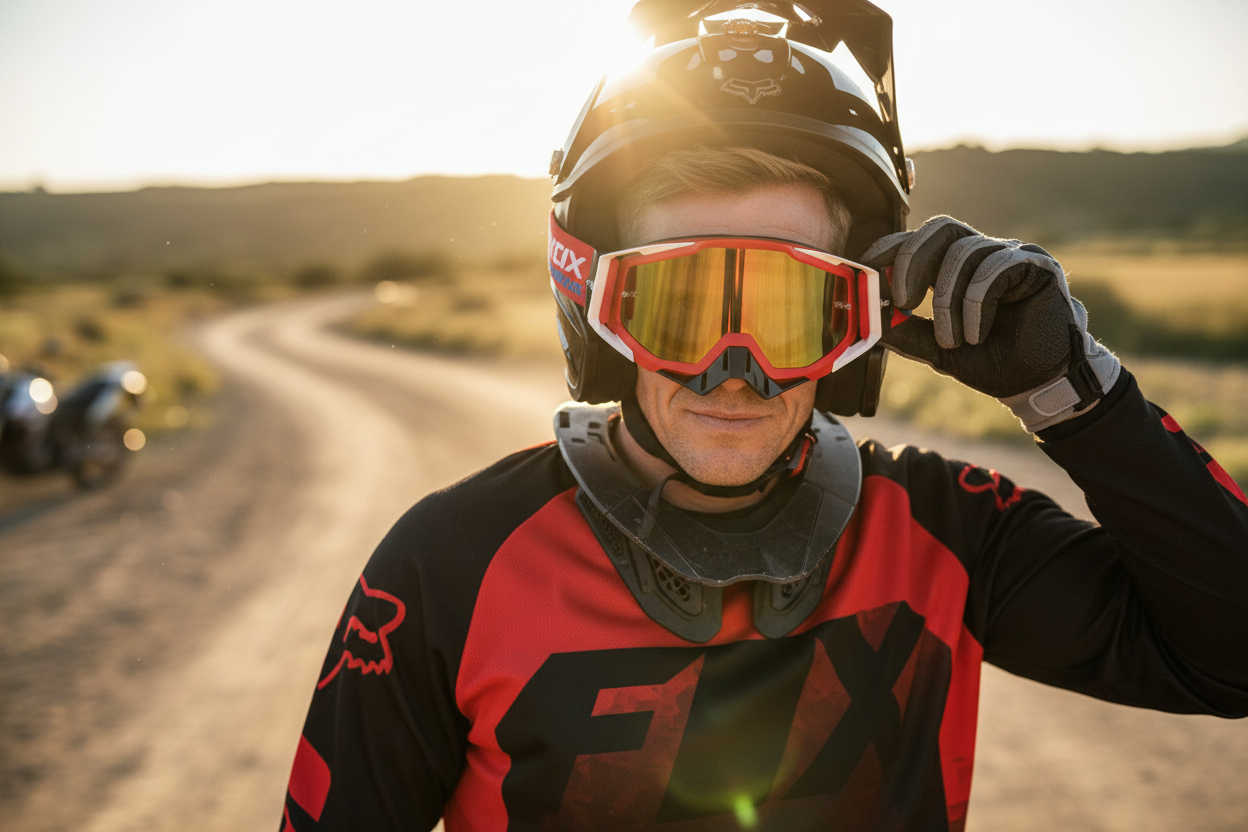 Gafas motocross Madix protector nasal tipo 100%