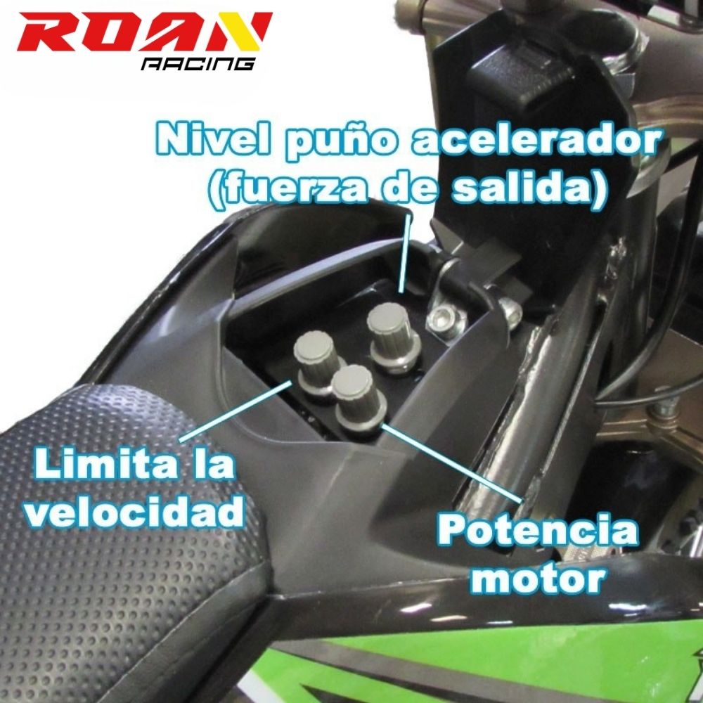 regulador de velocidad de Minicross eléctrica 1100W Roan 903 12