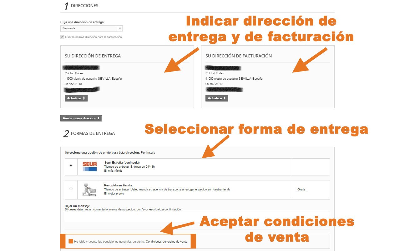 Formas de entrega motosapollo