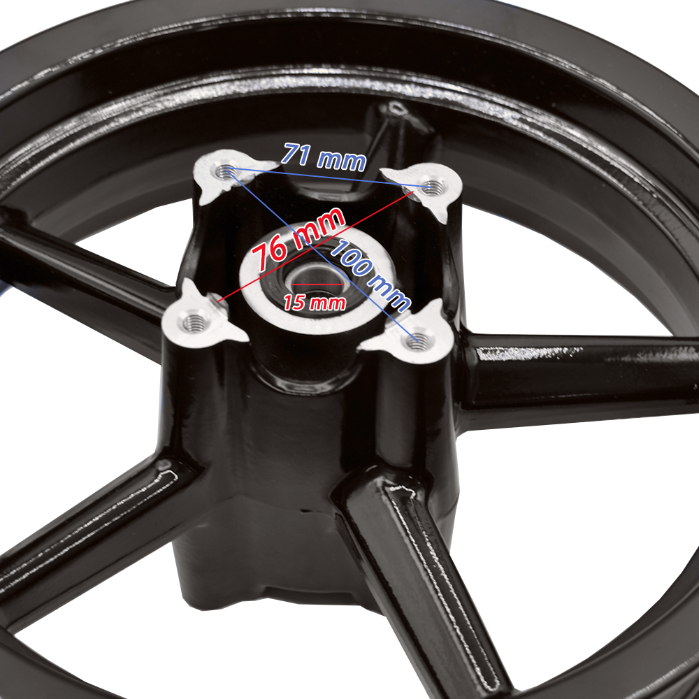 Llantas pitbike supermotard 12" 5 radios
