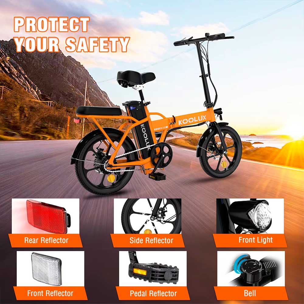 descripción Bicicleta eléctrica plegable KOOLUX BK5S 250W 36V 10.4Ah