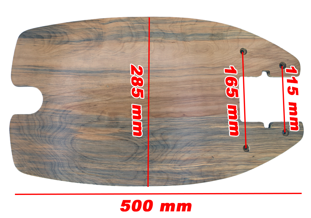 Plataforma de madera patinete eléctrico 48 voltios - Motosapollo.com