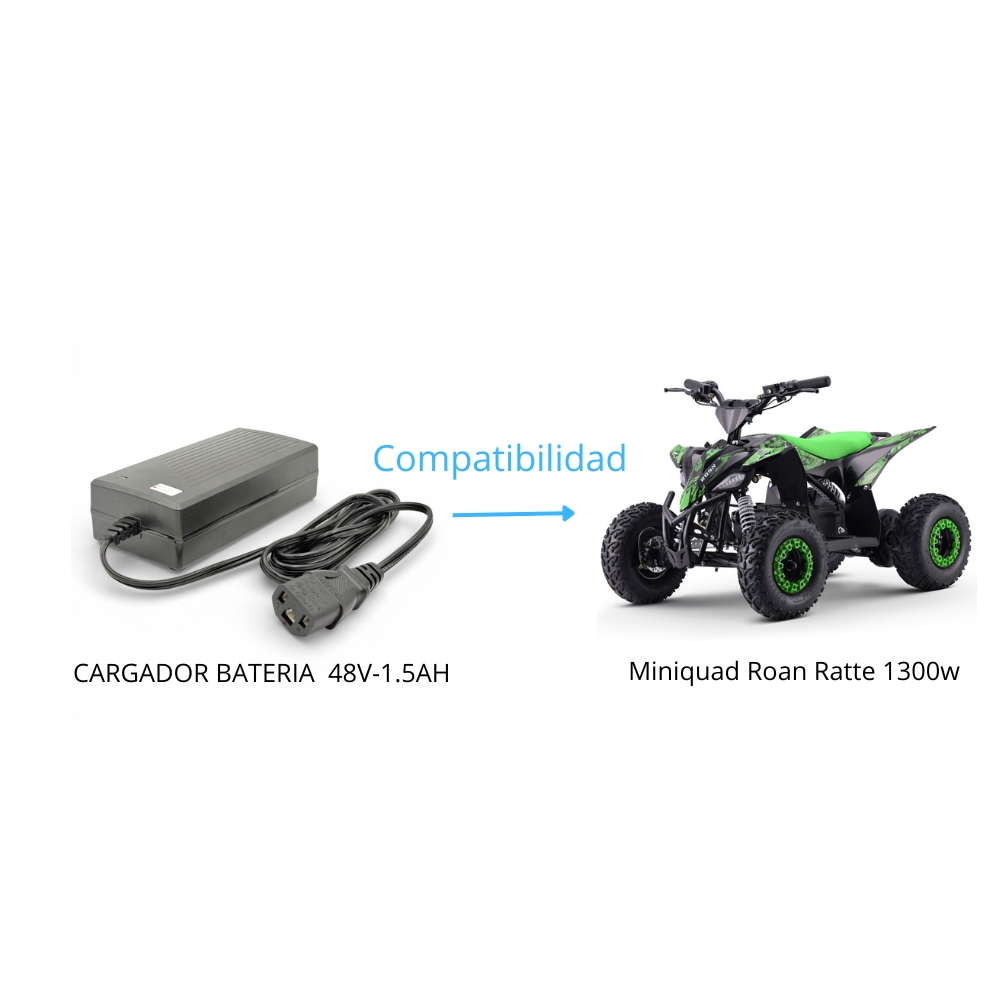 CARGADOR BATERIA HEMBRA 48V-1.5AH